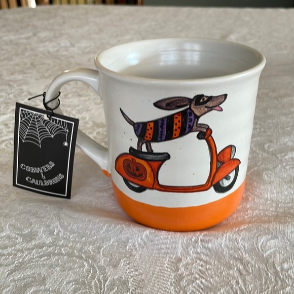 cobwebs & cauldrons Other - Adorable dachshund Halloween mug.